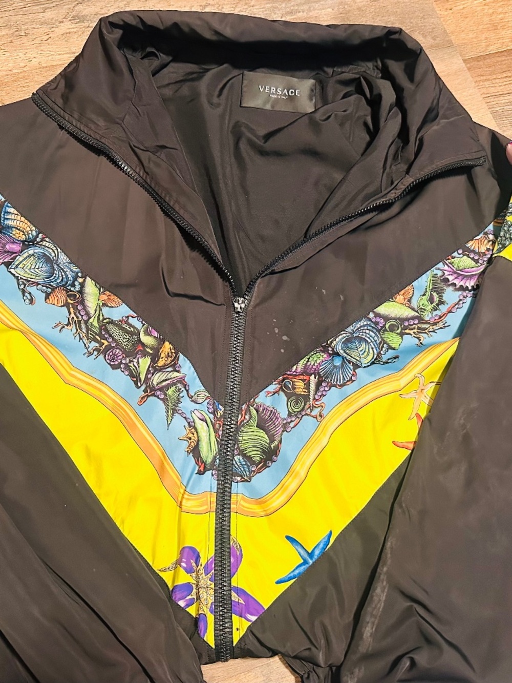 Versace Black Starfish Track Jacket *Authentic*